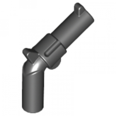 black minifigure weapon gun pistol revolver - large barrel and solid handle