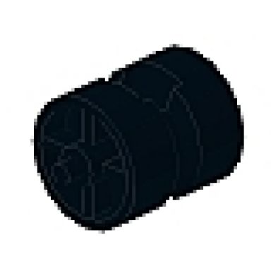 black wheel center wide with stub axles tricycle