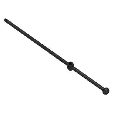 black bar 16l with open stud tow ball and slit windsurfer mast