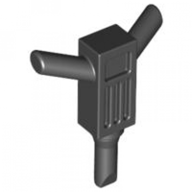 black minifigure utensil tool motor hammer jackhammer