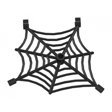 spider web flat with hollow stud bar ends and clips