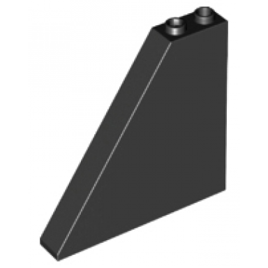 black slope 55 6 x 1 x 5 without bottom stud holders