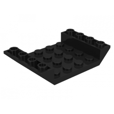 black slope inverted 45 6 x 4 double with 4 x 4 cutout