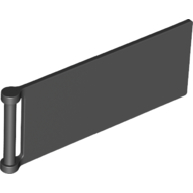 black flag 7 x 3 with bar handle