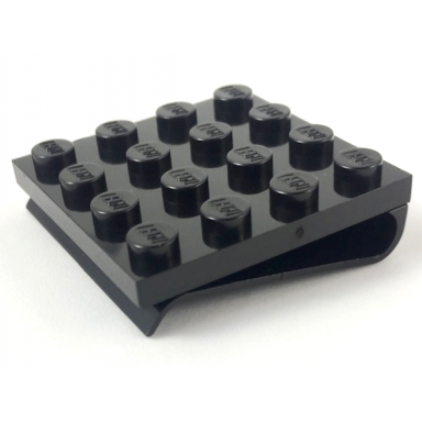 black scala jewelry plate modified 4 x 4 with clip on back