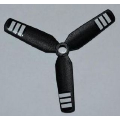 propeller 3 blade 9 diameter with white stripes pattern stickers - set 7643