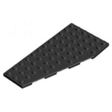 black wedge plate 12 x 6 left