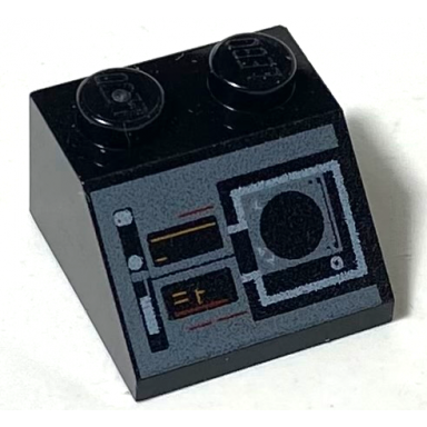 black slope 45 2 x 2 with controls buttons and navigation display pattern