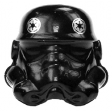 black minifigure headgear helmet sw stormtrooper tie pilot pattern