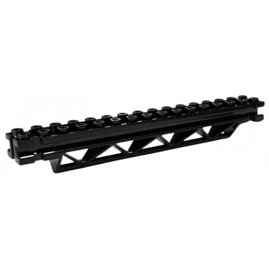black support 2 x 16 x 2 girder triangular horizontal