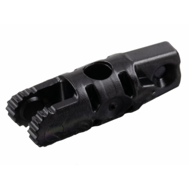 black hinge cylinder 1 x 3 locking with 1 finger and 2 fingers on ends with hole