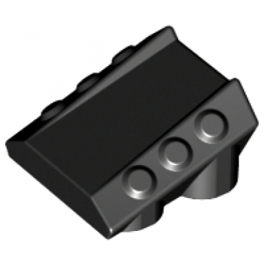 brick modified 2 x 2 no studs sloped with 6 side pistons raised