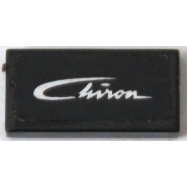 black tile 1 x 2 with chiron pattern sticker - set 75878
