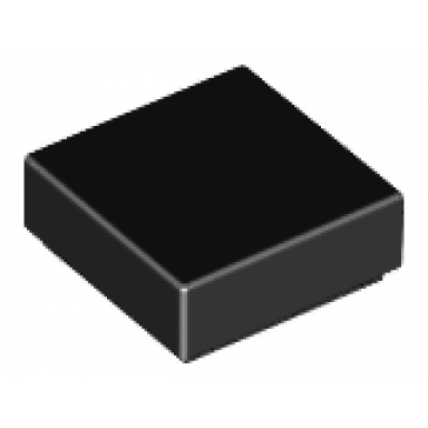 black tile 1 x 1