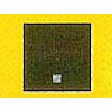 black tile 1 x 1 with silver period pattern