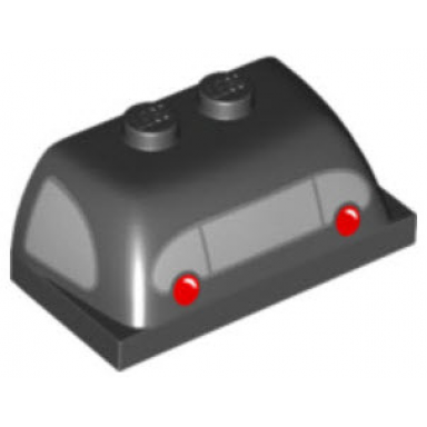 black windscreen 2 x 4 x 1 1 3 with silver sides and rear window and taillights pattern