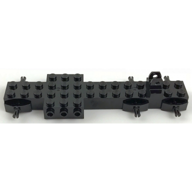 black vehicle base 4 x 14 x 1 with tow ball socket hitch semi tractor
