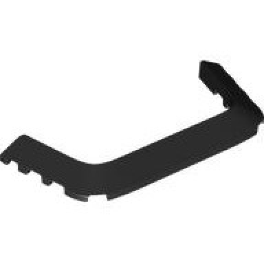 black wedge 10 x 4 x 2 3 cutout mudguard