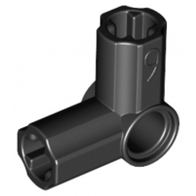 black technic axle and pin connector angled 6 - 90 degrees