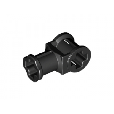 black technic axle connector with axle hole