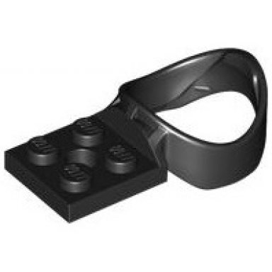 plate modified 2 x 2 with ball holder