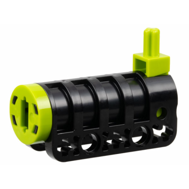 black projectile launcher cannon round bottom with lime tip and lime trigger