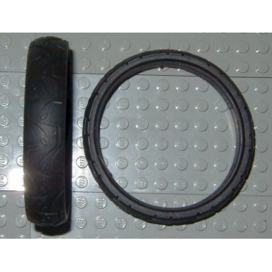 black tire 70 x 14 mm futuristic