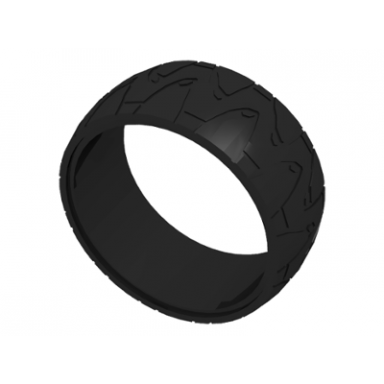 black tire 70 x 28 mm futuristic