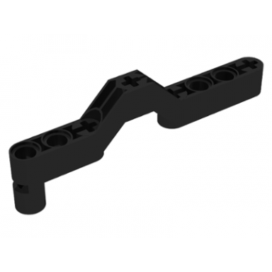 black technic liftarm modified crossover offset 1 x 9