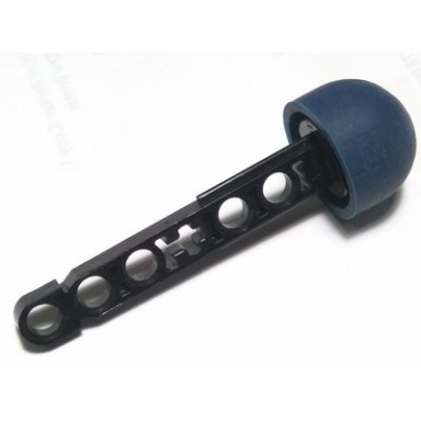 black projectile arrow liftarm shaft with solid dark blue rubber end
