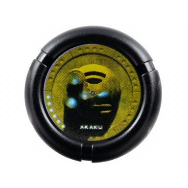 throwing disk with bionicle bamboo akaku mask pattern
