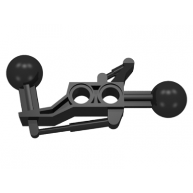 black technic ball joint 2 x 7 with 2 ball joint