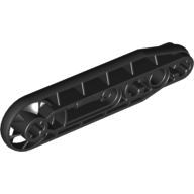 black technic liftarm modified fan 1 x 7