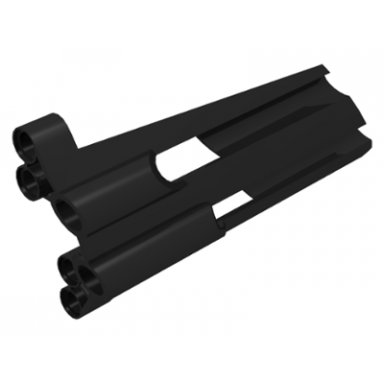 black technic panel fairing 4 large long large holes side b