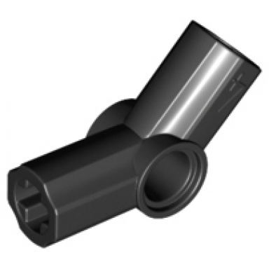 black technic axle and pin connector angled 4 - 135 degrees
