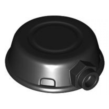minifigure headgear helmet pot pan with stud on side