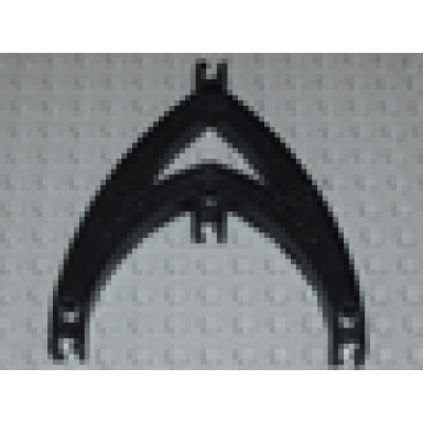 black znap beam double curve 4 holes