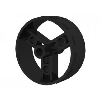 black wheel 41mm znap thin tread