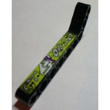 black technic liftarm modified bent thick 1 x 9 7 - 3 with purple silver and lime gauges and levers pattern model left sticker - set 8305