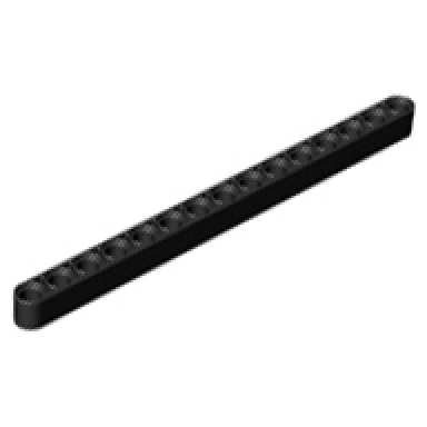 black technic liftarm thick 1 x 15