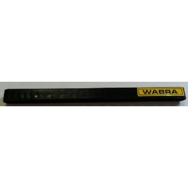black technic liftarm thick 1 x 15 with black wabra on yellow background pattern sticker - set 8258