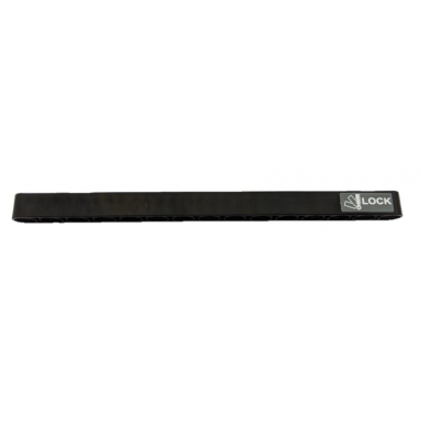 black technic liftarm thick 1 x 15 with white lever positions and lock at the right end pattern sticker - set 42078