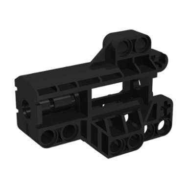 black technic pin connector block 7 x 3