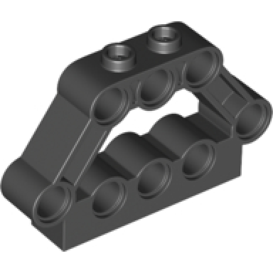 black technic pin connector block 1 x 5 x 3