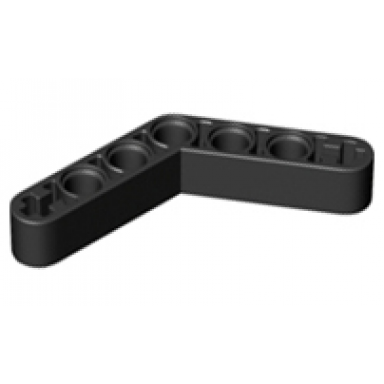 black technic liftarm modified bent thick 1 x 7 4 - 4