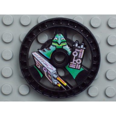 technic disk 5 x 5 - roborider talisman wheel laser mold with robot pattern
