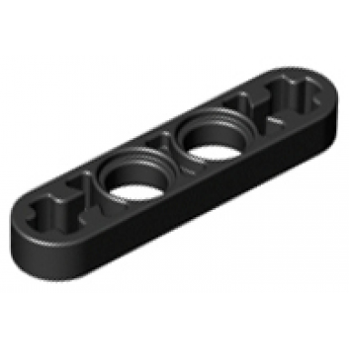 black technic liftarm thin 1 x 4 - axle holes