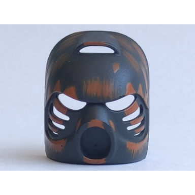 black bionicle mask hau with infected pattern