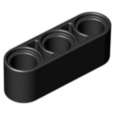 black technic liftarm thick 1 x 3