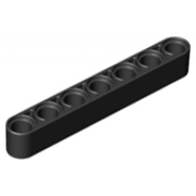 black technic liftarm thick 1 x 7